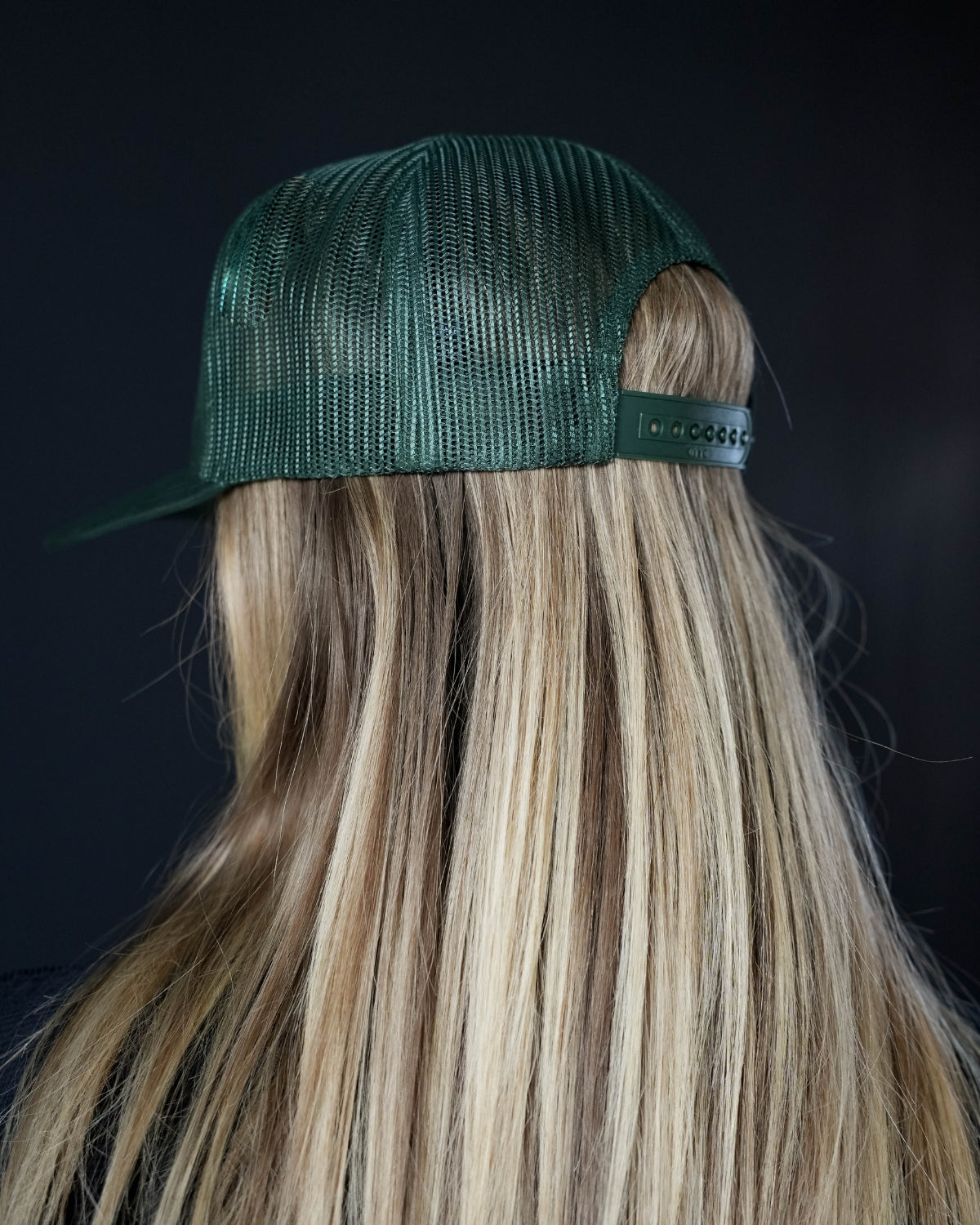 Vintage 5 Panel Trucker Hat - Dark Green
