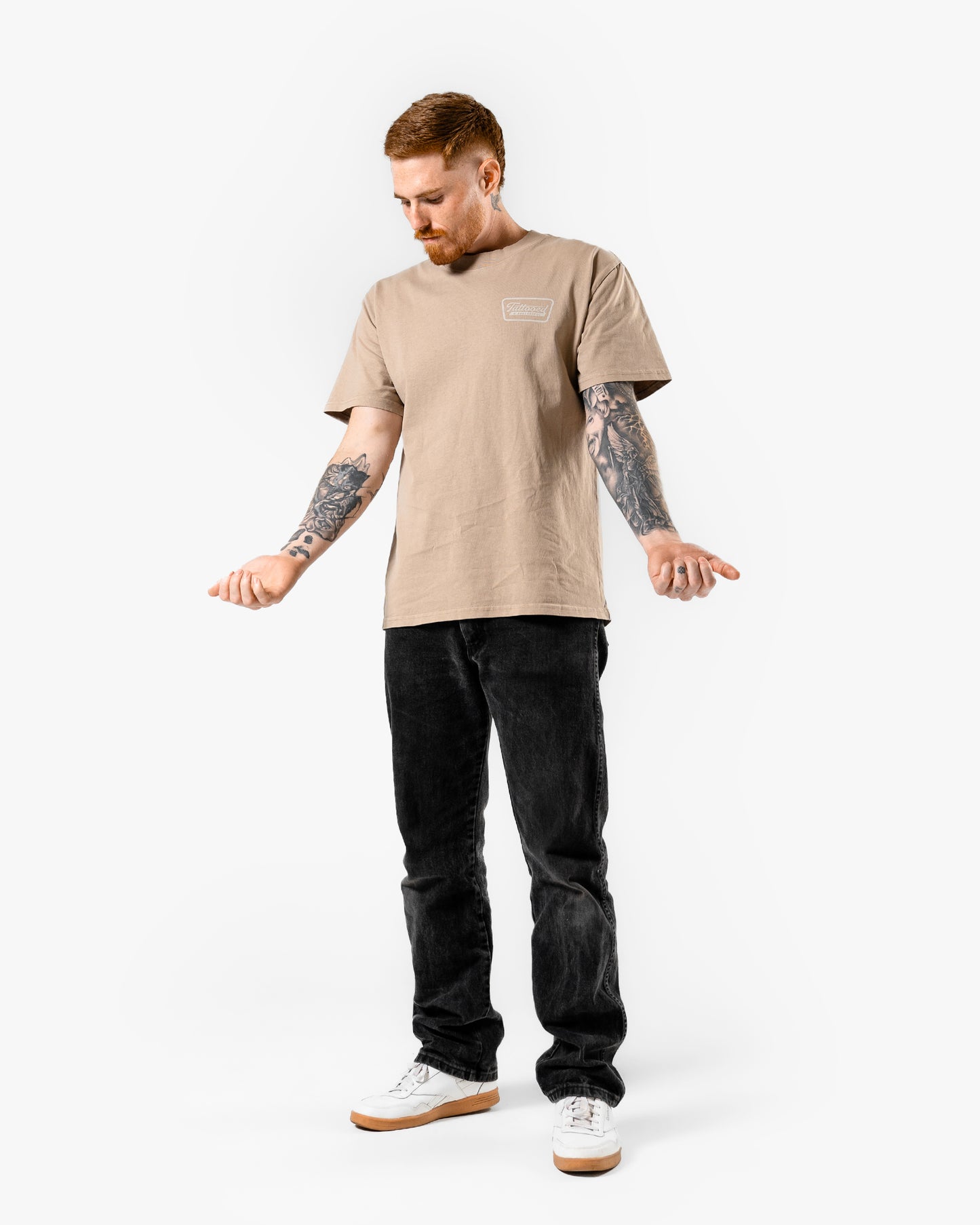 Oversize Vintage Tee - Khaki
