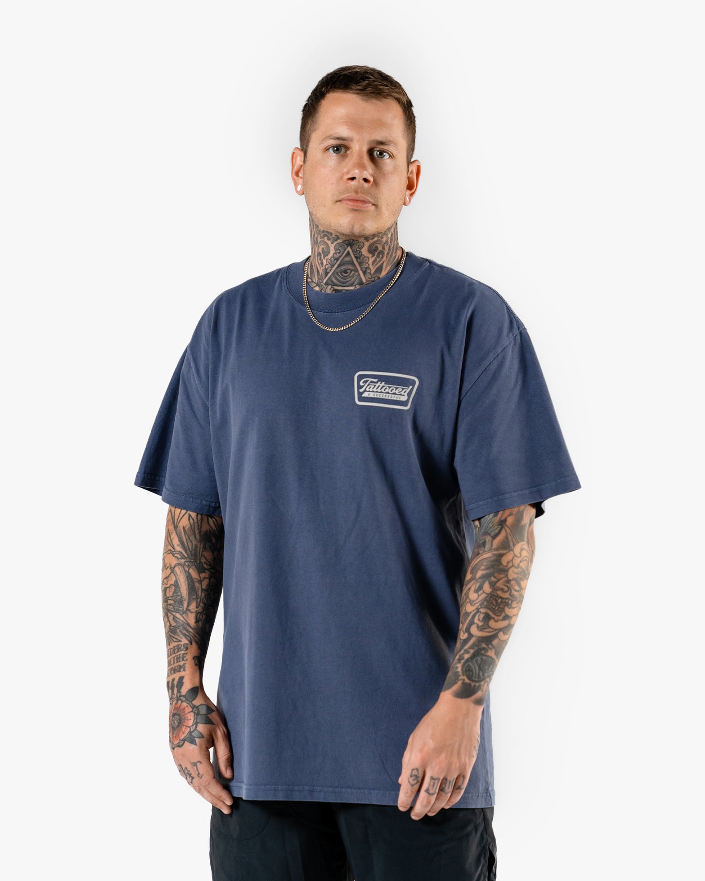 Oversize Vintage Tee - Indigo