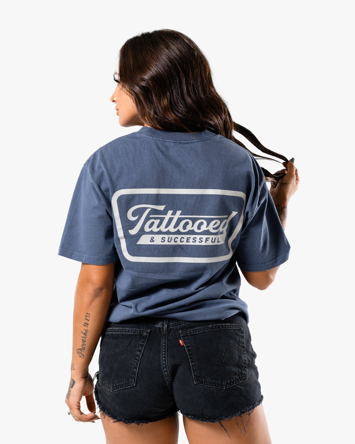 Oversize Vintage Tee - Indigo