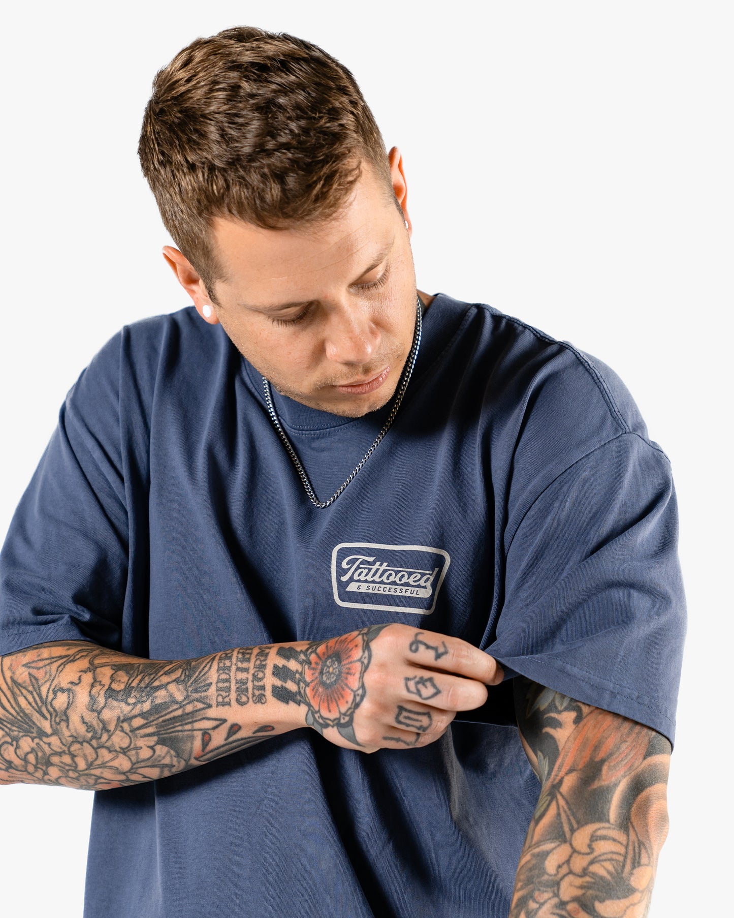 Oversize Vintage Tee - Indigo