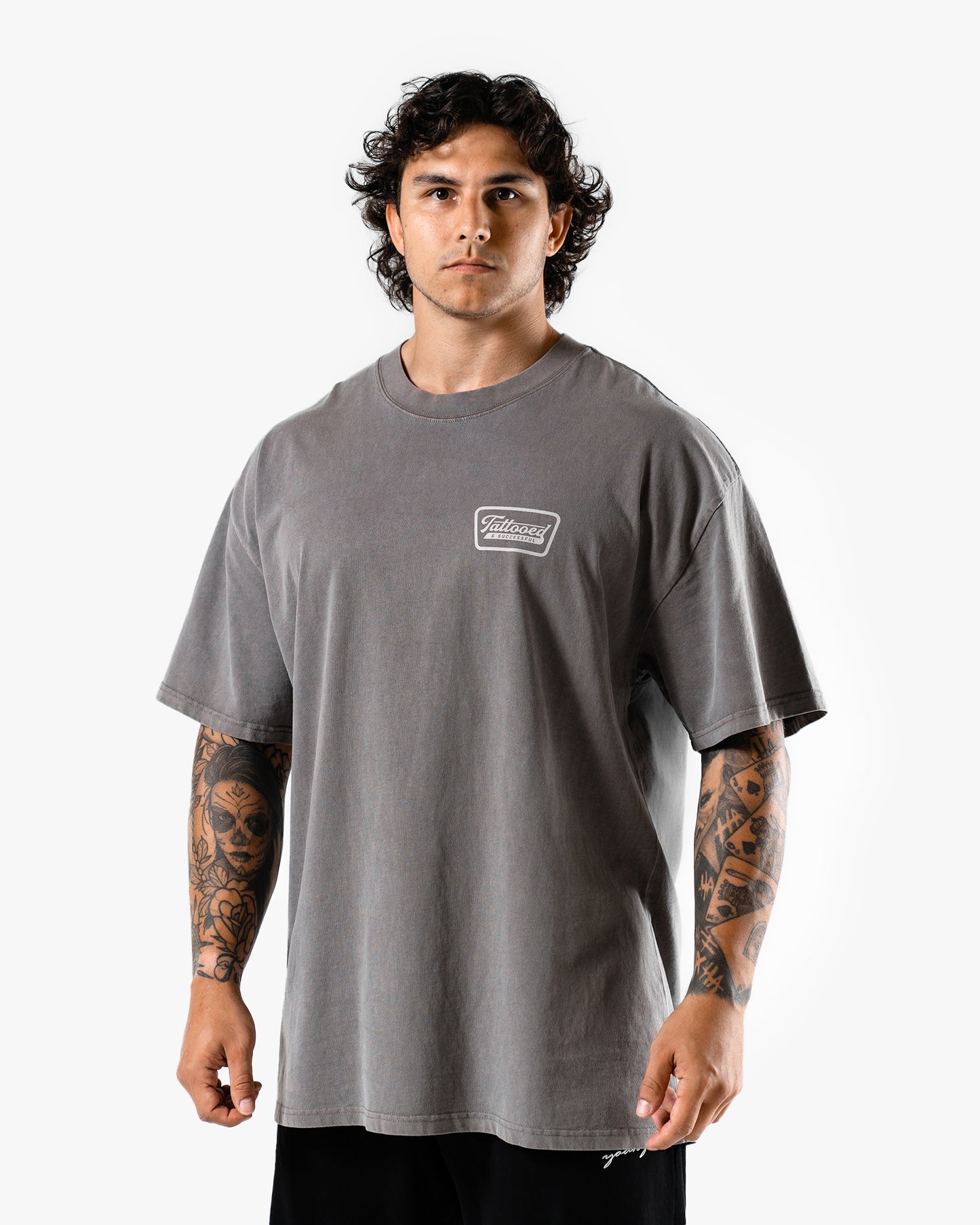 Oversize Vintage Tee - Faded Grey