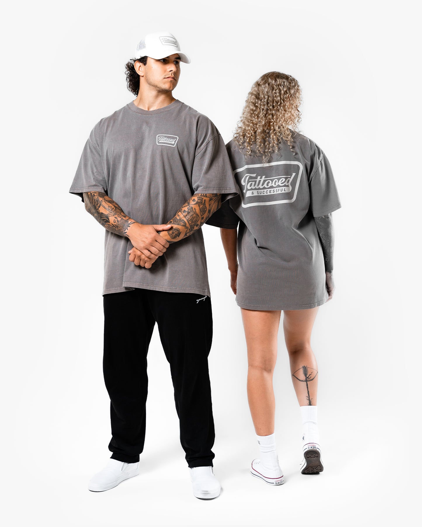 Oversize Vintage Tee - Faded Grey