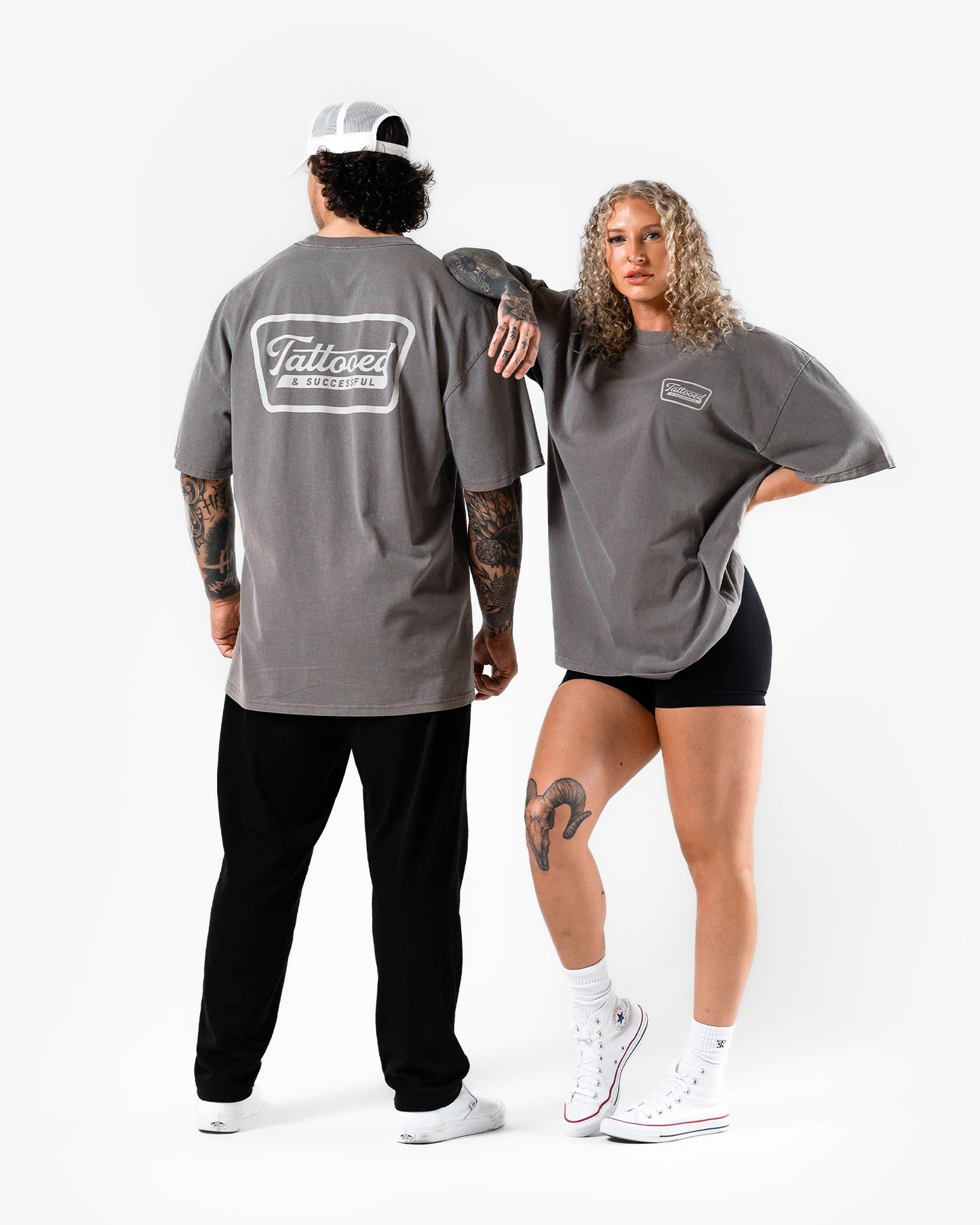 Oversize Vintage Tee - Faded Grey