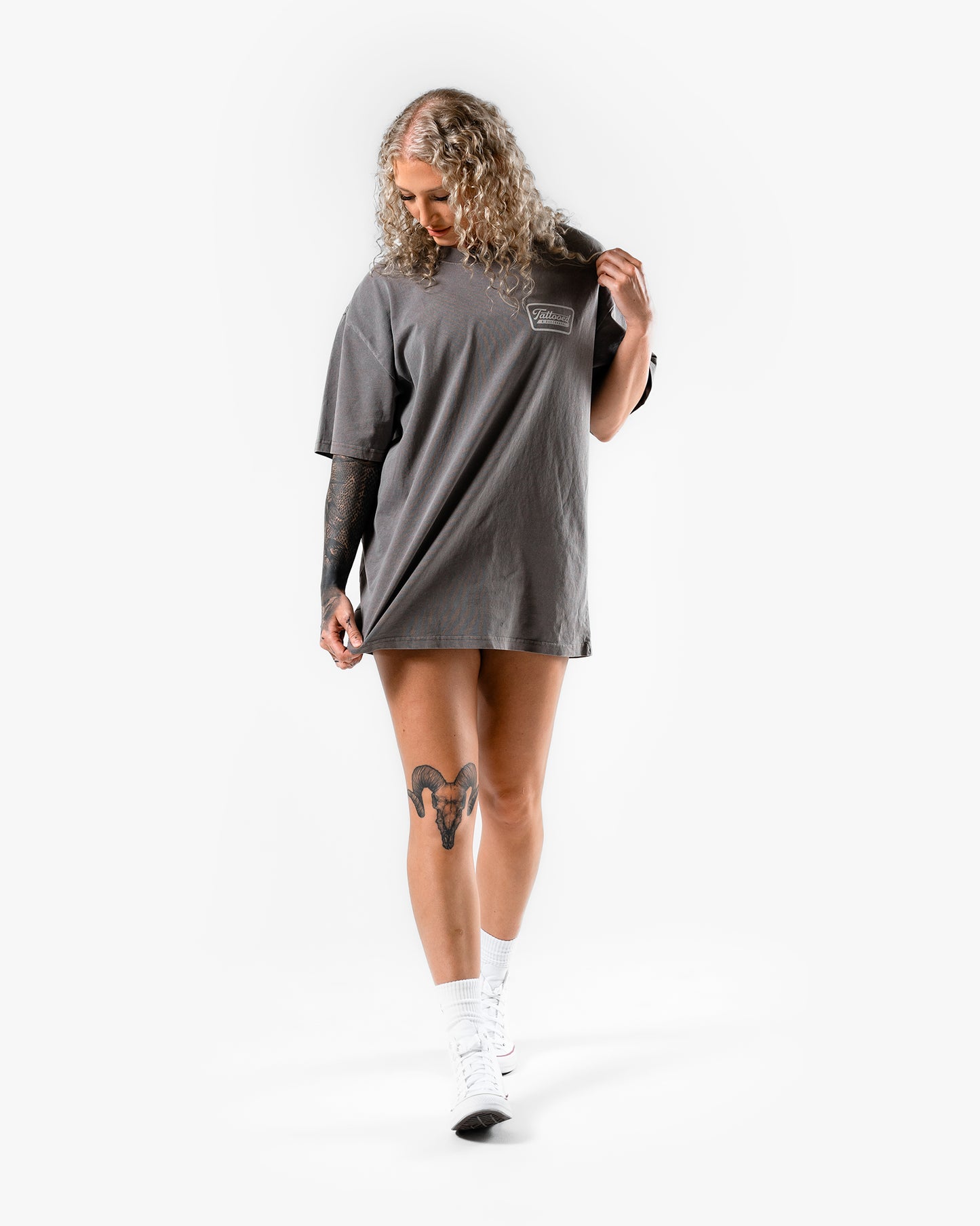 Oversize Vintage Tee - Faded Grey