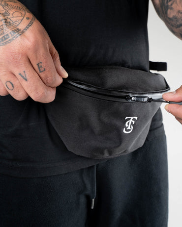 Classic Waist Bag - Black w/ White