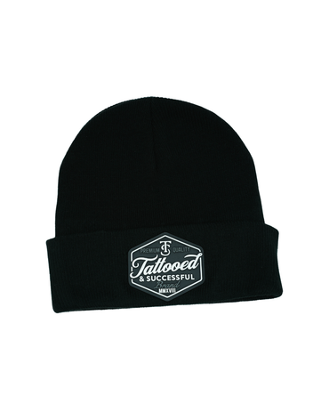 Brand Beanie- Black