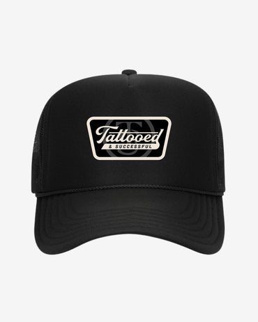 Vintage Trucker Hat- Black