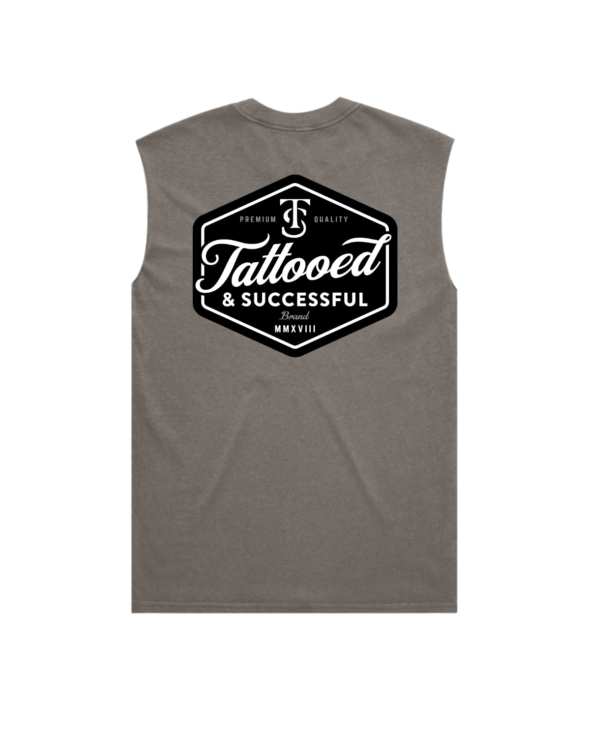 Brand Heavy Tank- Faded Grey