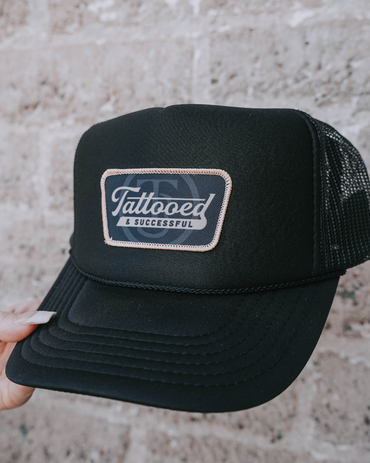 Vintage Trucker Hat- Black