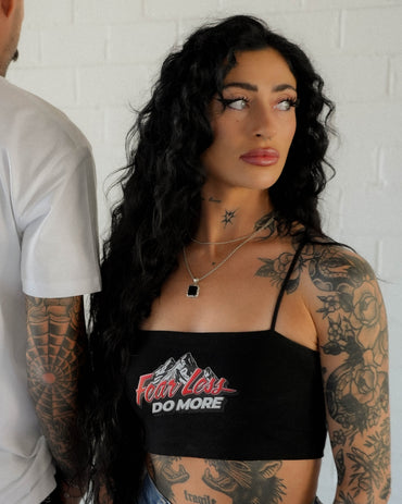 Fear Less Do More Mountains Bralette Tank