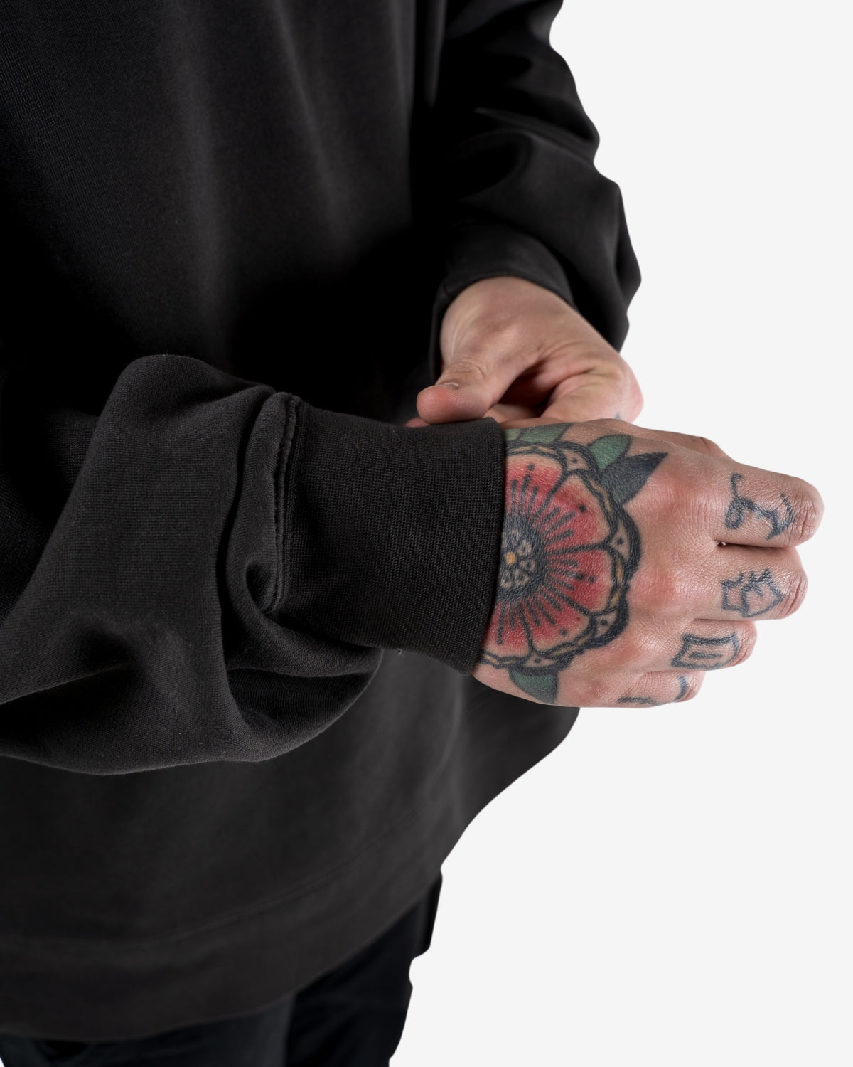 Brand Faded Crew SS - Faded Black