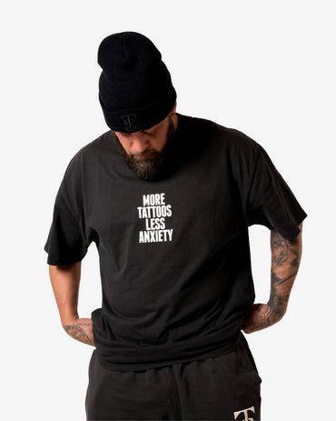 More Tattoos Wash Tee - Faded Black