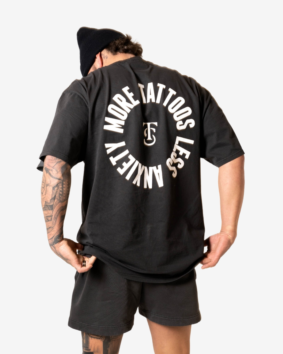 Icon Faded Sweatshorts - Faded Black