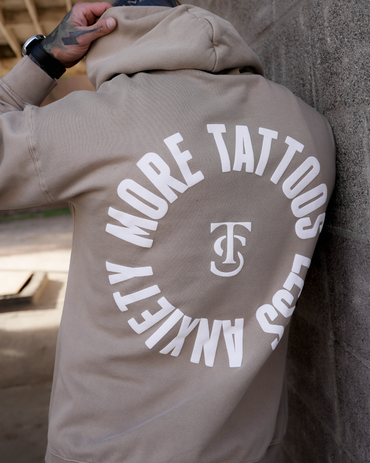 More Tattoos Faded Hood - Faded Taupe