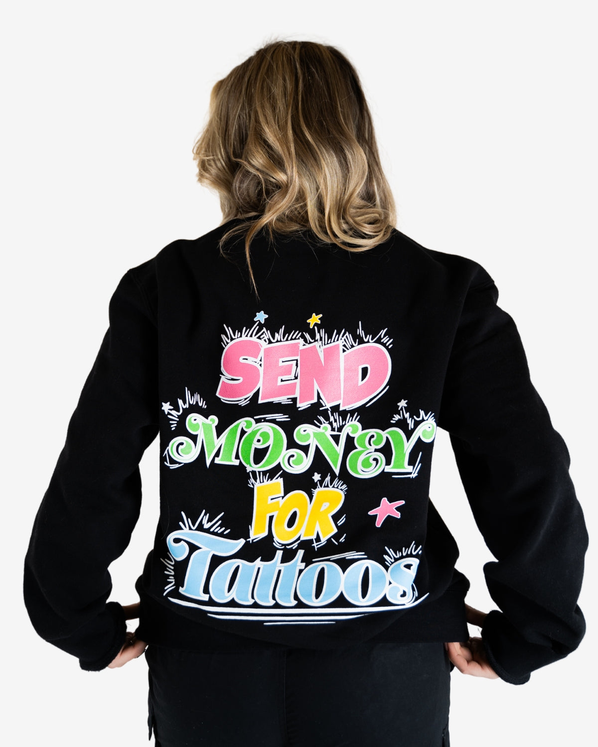 Send Money For Tattoos Crew SS - Black