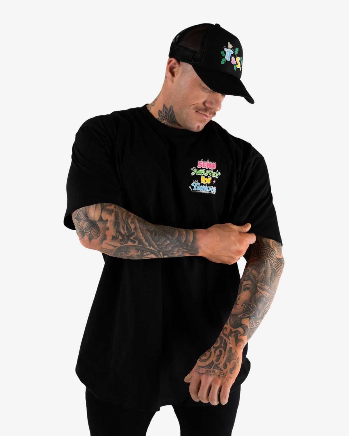 Send Money For Tattoos Classic Tee - Black
