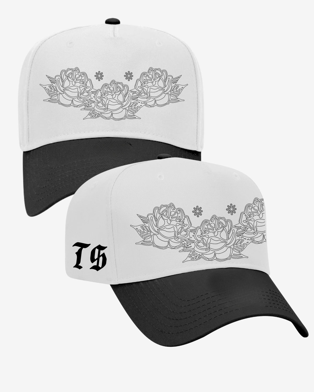 Traditional Hat - White/Black