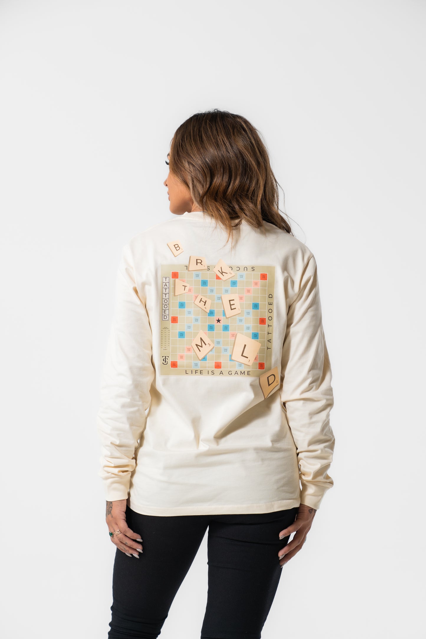 Life Is A Game LS Tee - ECRU