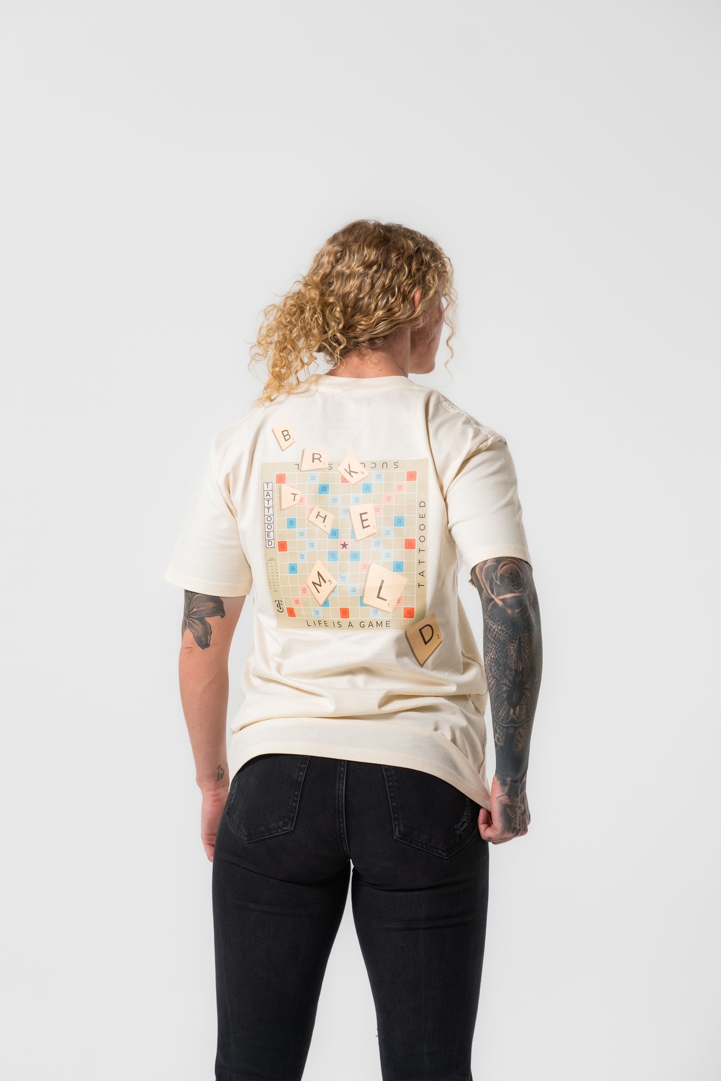 Life Is A Game Tee - ECRU