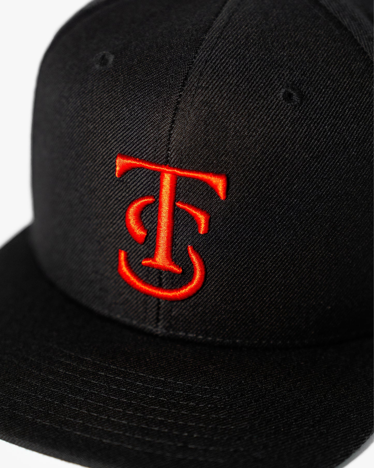 Icon Snapback Hat - Black w/ Red