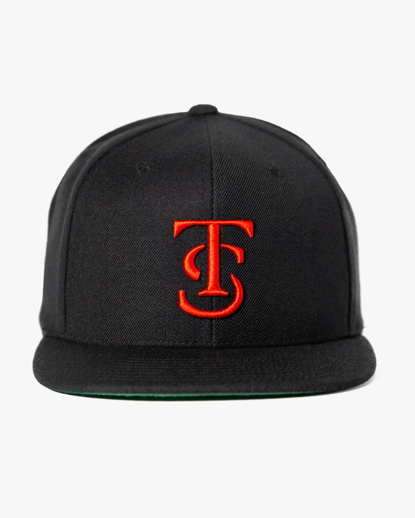 Icon Snapback Hat - Black w/ Red