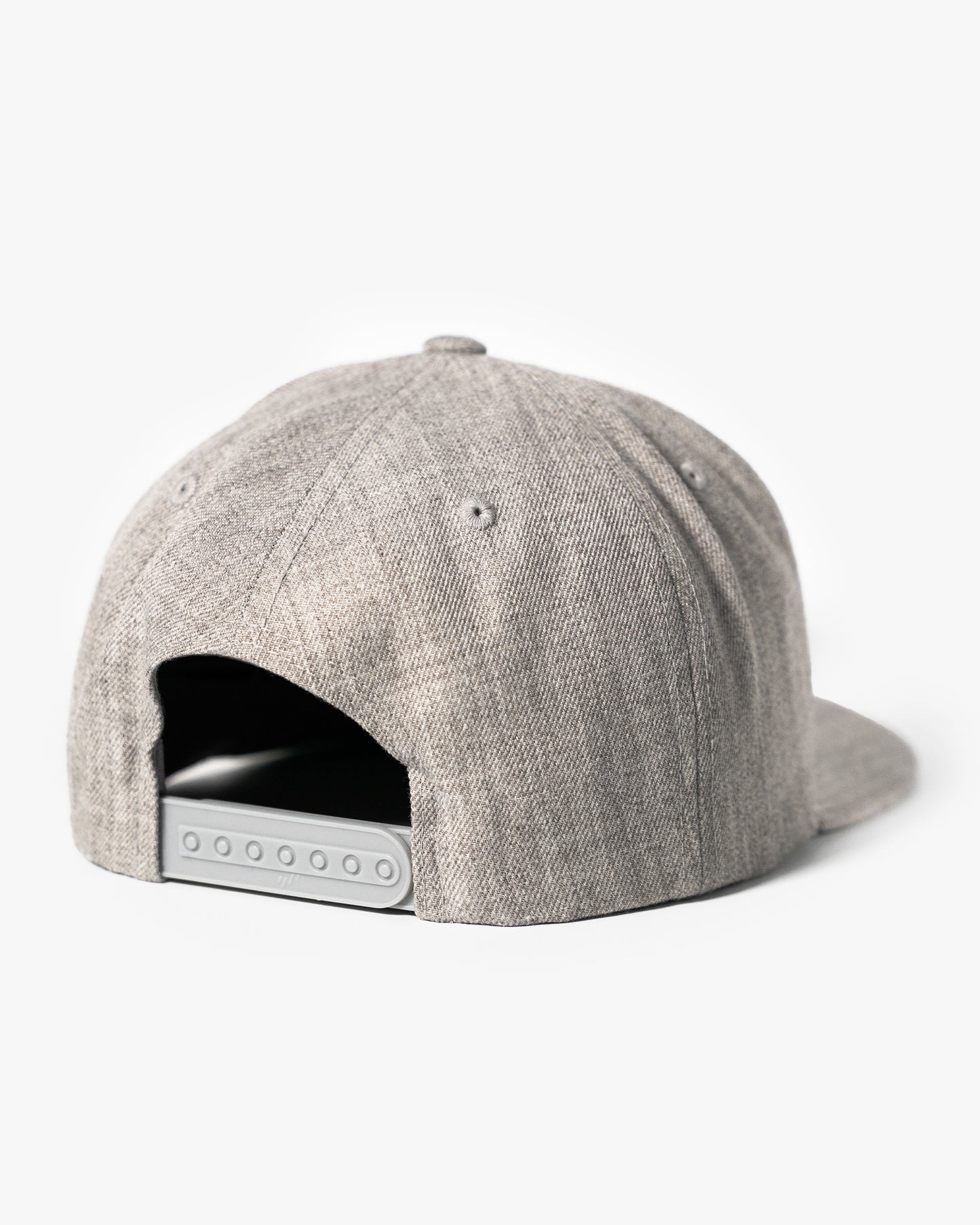 Icon Snapback Hat - Heather Grey w/ White
