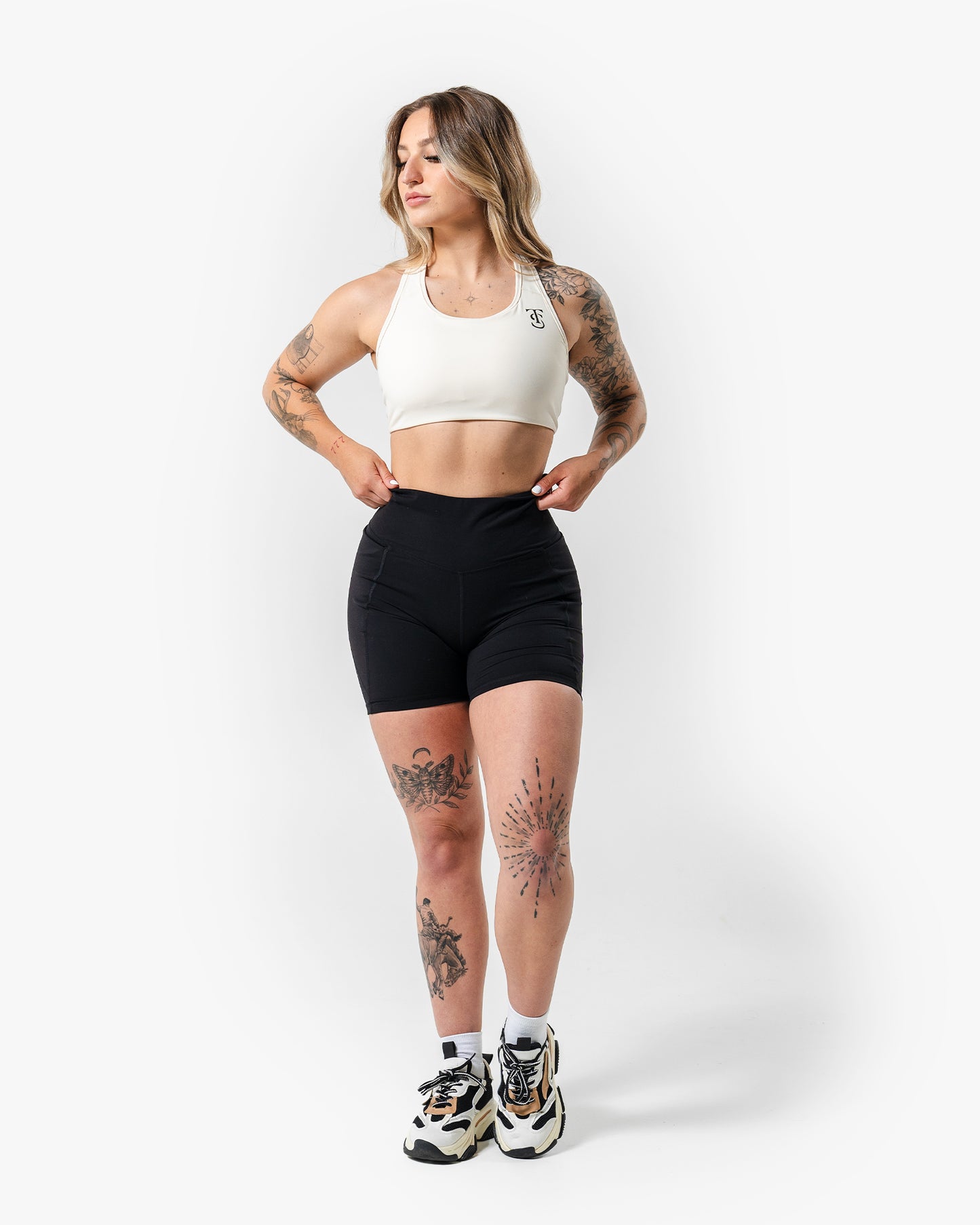Active Essentials Sports Bra - Ecru