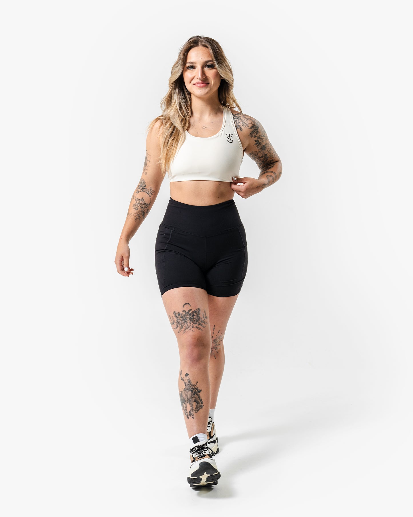 Active Essentials Sports Bra - Ecru