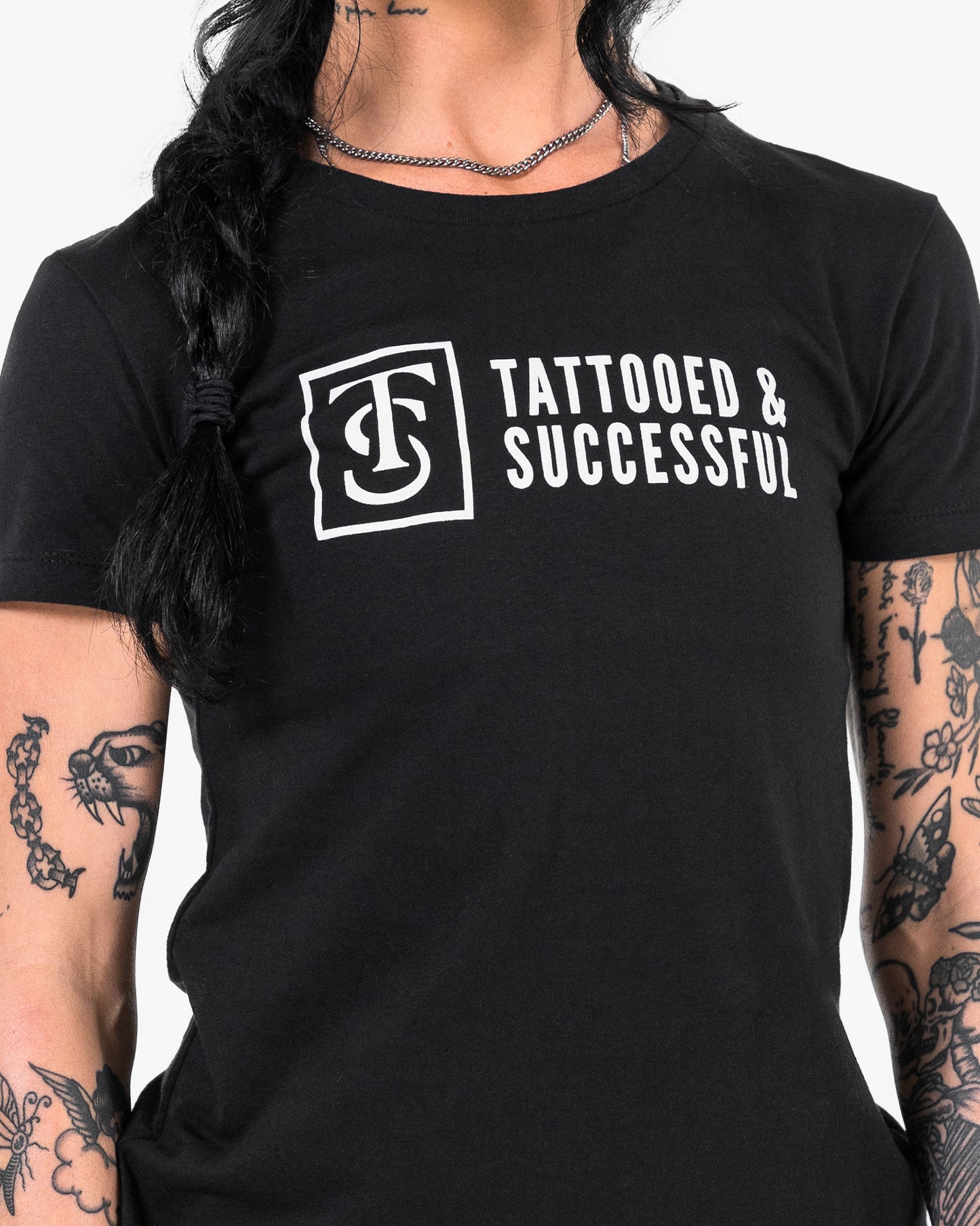 Women's Core T-Shirt - Black w/ White