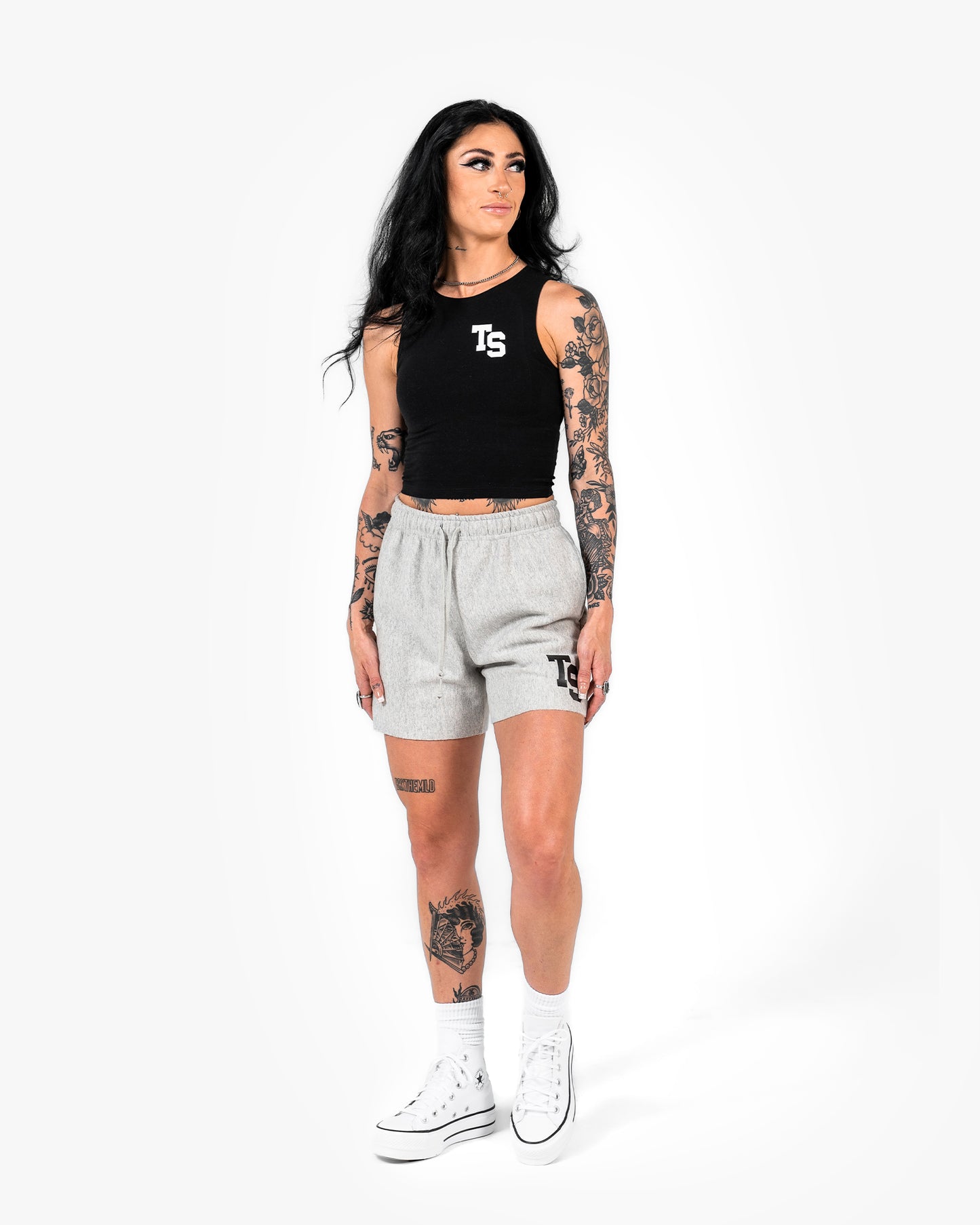 WKND Fitted Crop Tank - Black