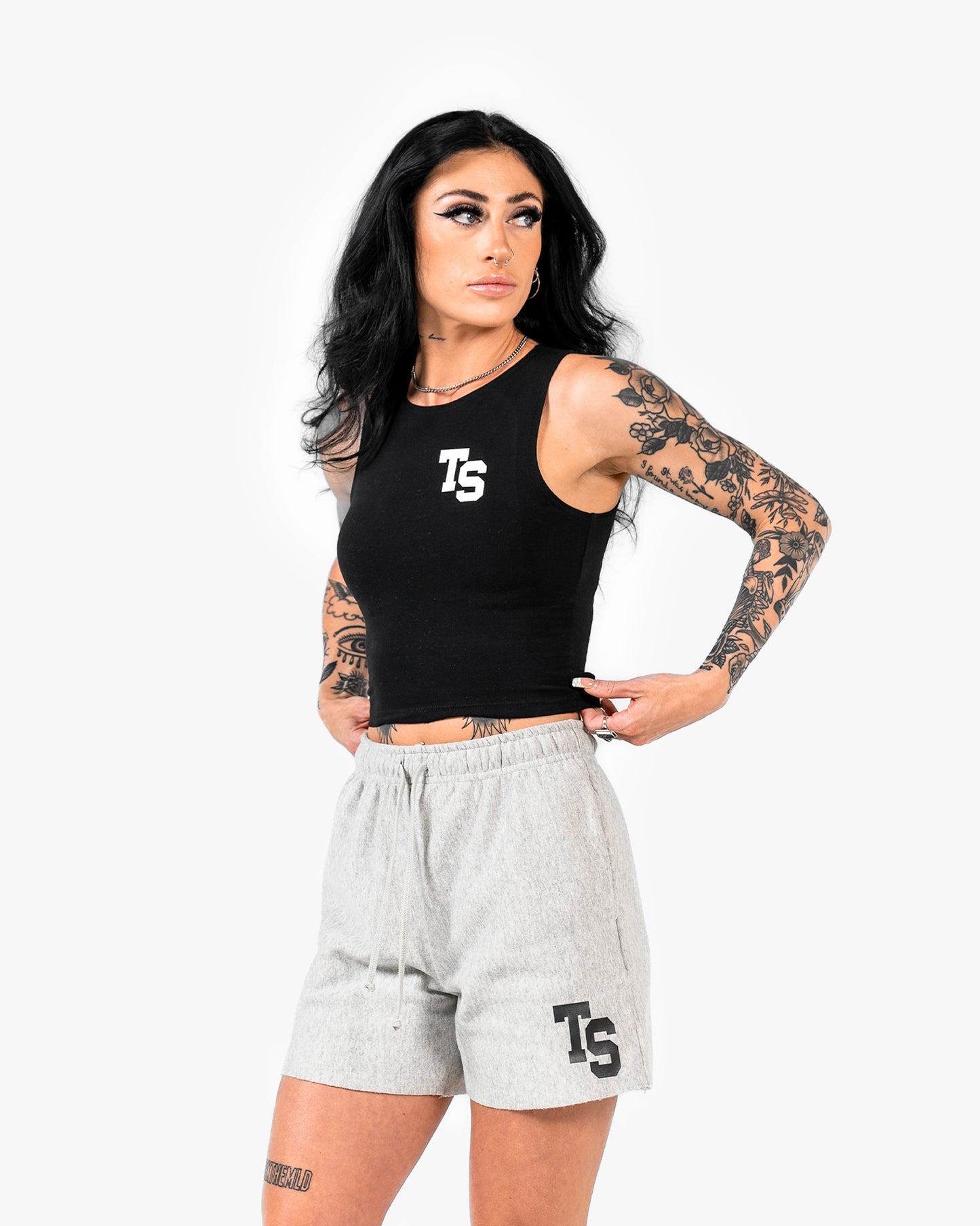 WKND Fitted Crop Tank - Black