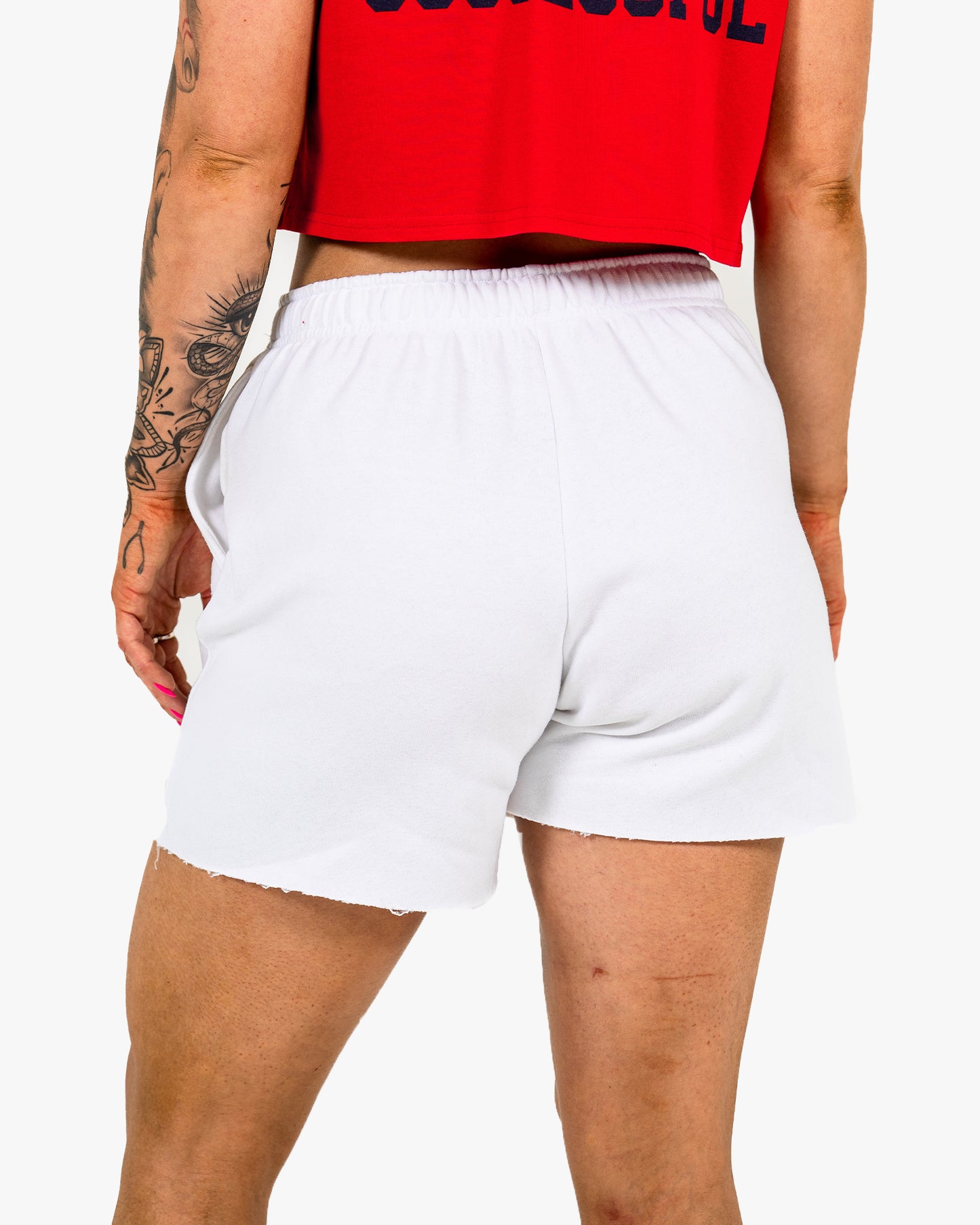 WKND Leisure Short - White w/ Navy