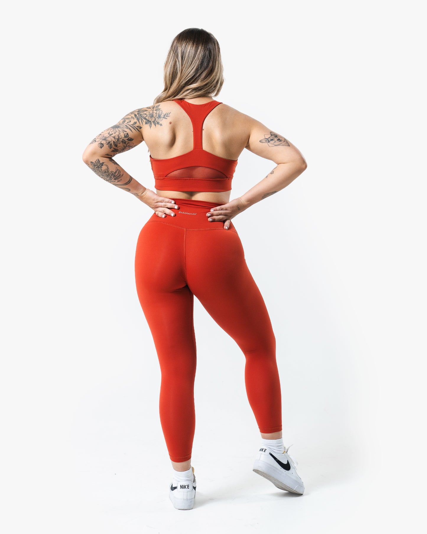 Core Script Legging - Stone Red