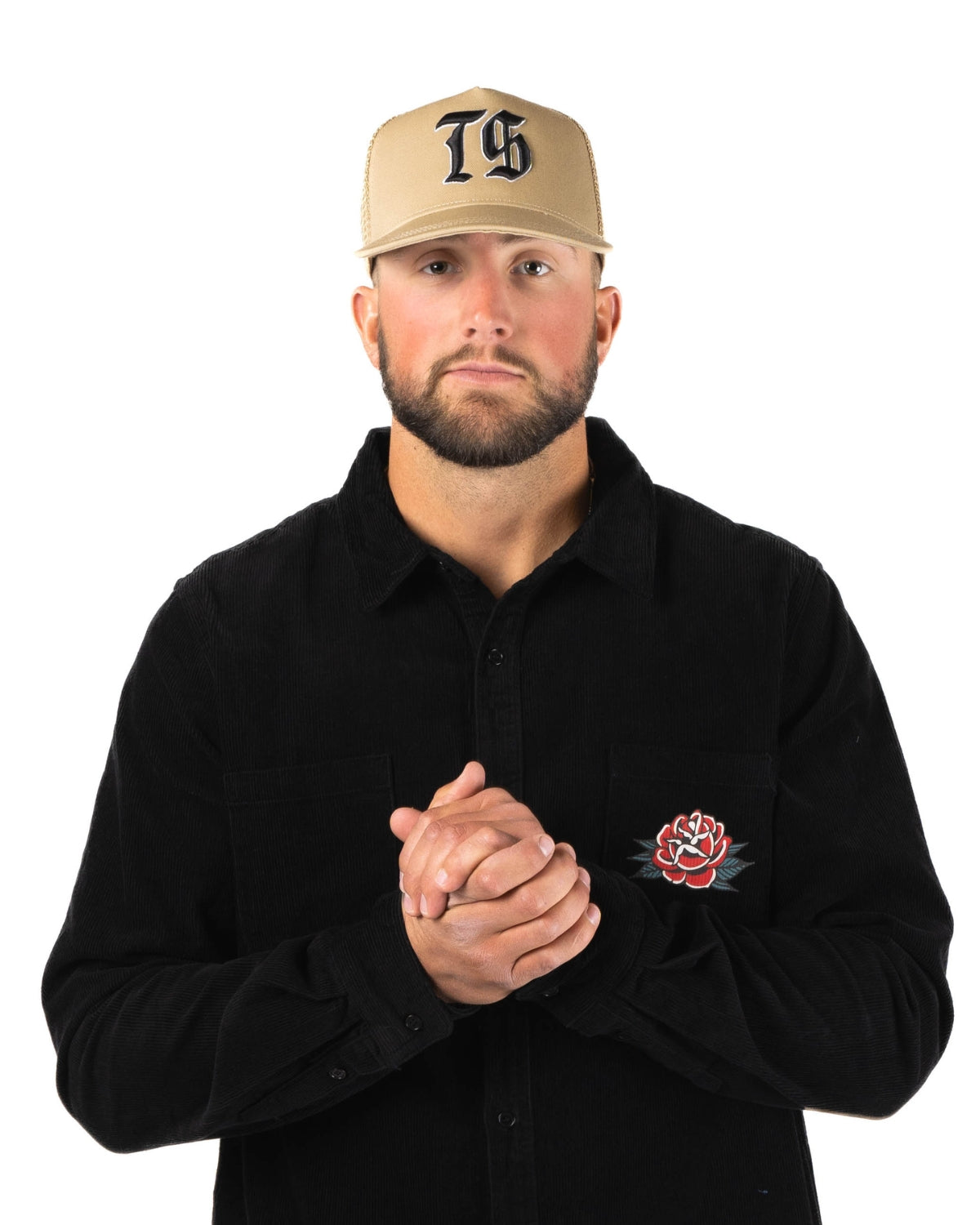 Traditional TS Icon Trucker Hat - Tan/Black