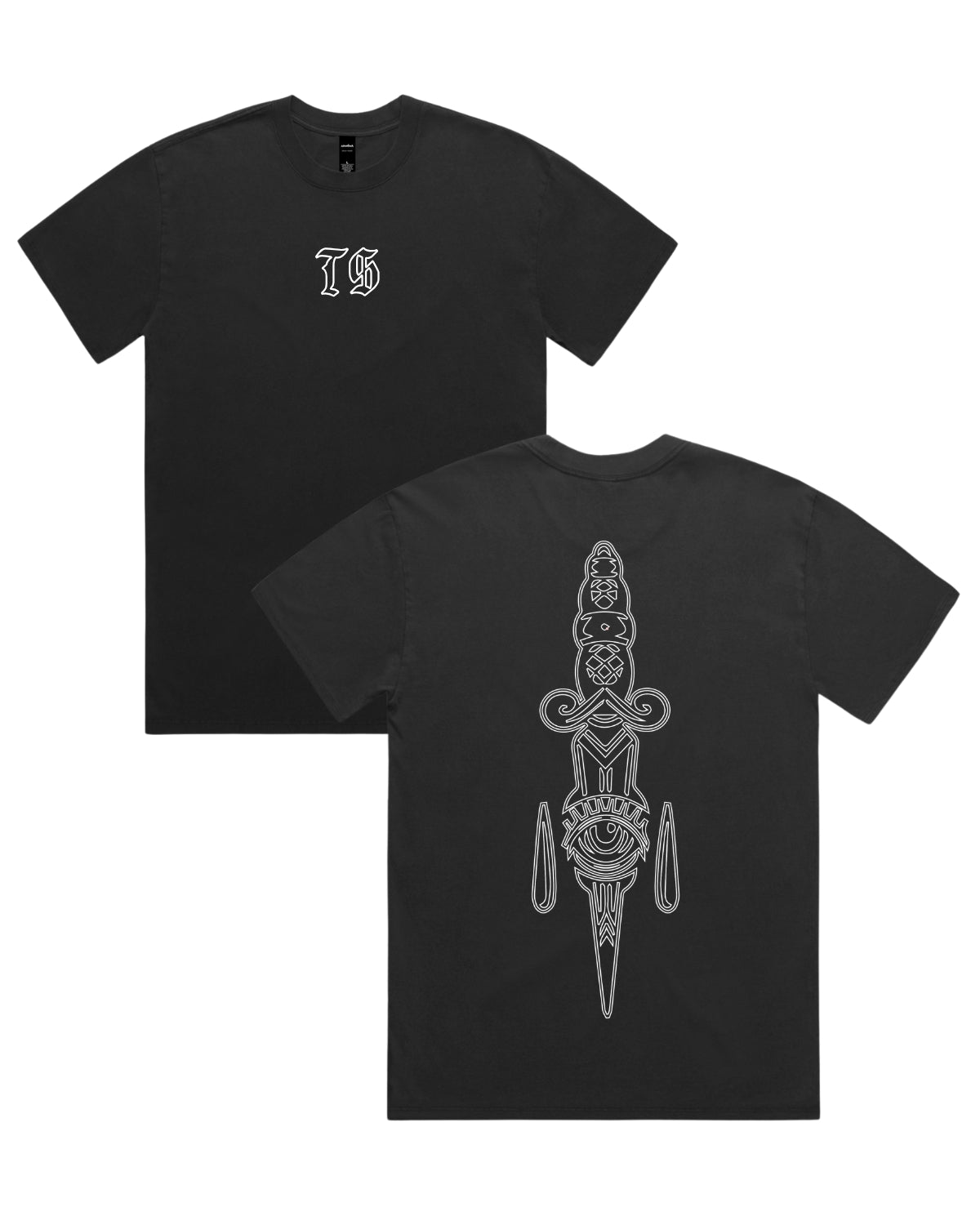 Traditional Linework T-Shirt - Black