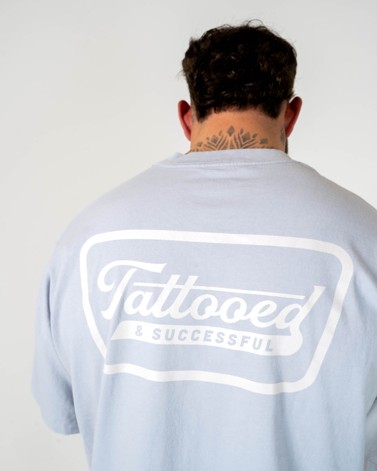 Oversize Vintage Tee - Powder Blue