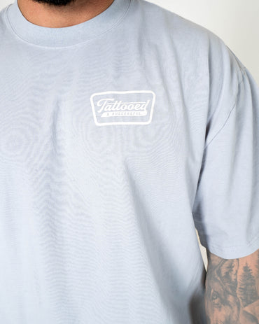 Oversize Vintage Tee - Powder Blue