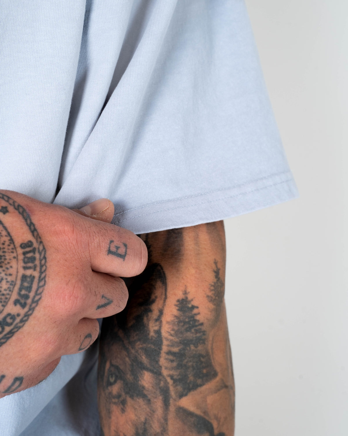 Oversize Vintage Tee - Powder Blue