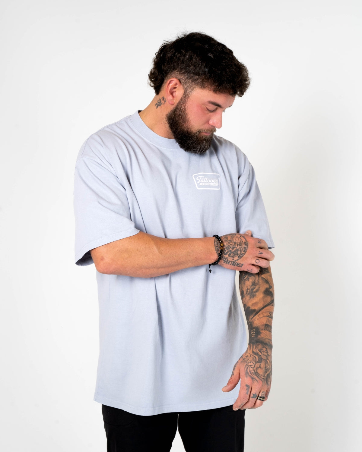 Oversize Vintage Tee - Powder Blue