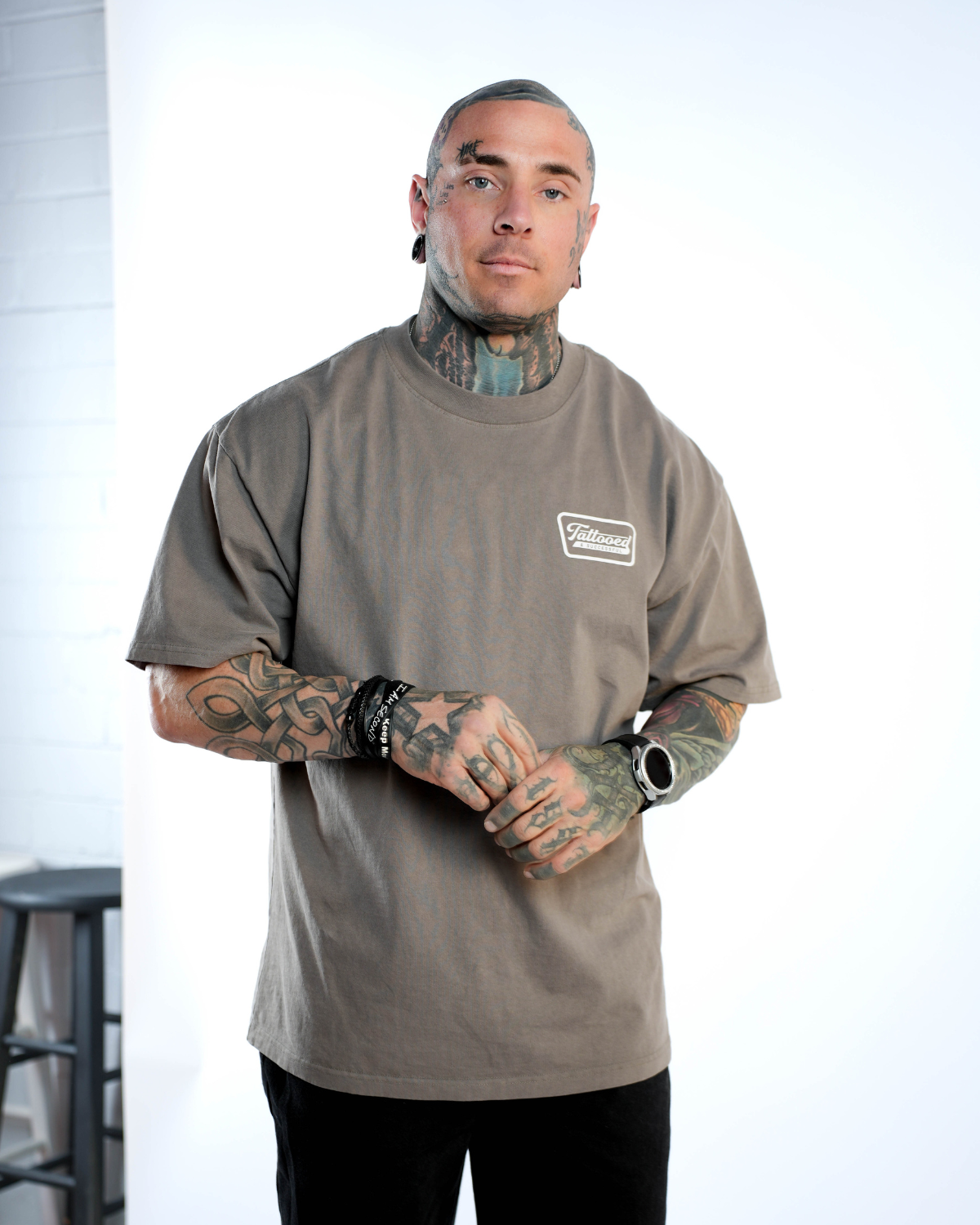 Oversize Vintage Tee - Faded Grey