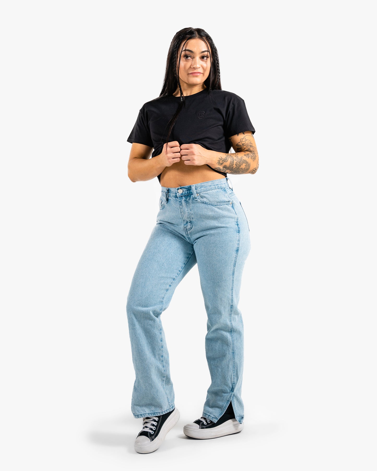 Icon Crop - Black w/ Black