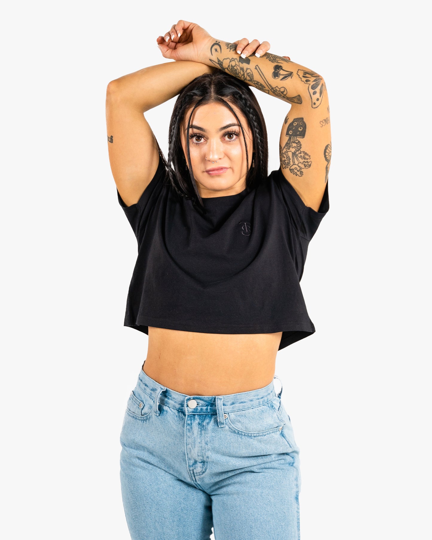 Icon Crop - Black w/ Black