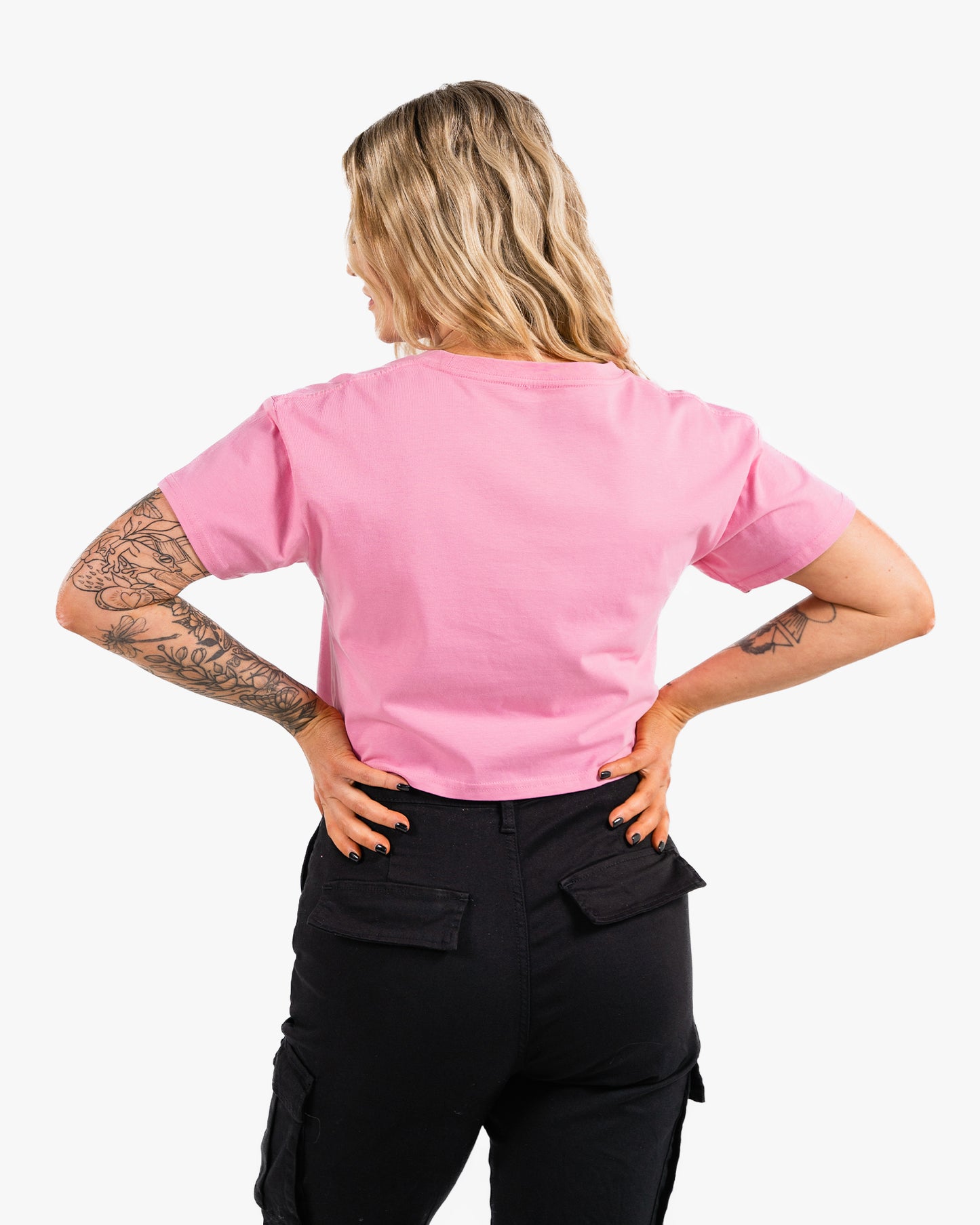 Icon Crop - Bubblegum w/ White