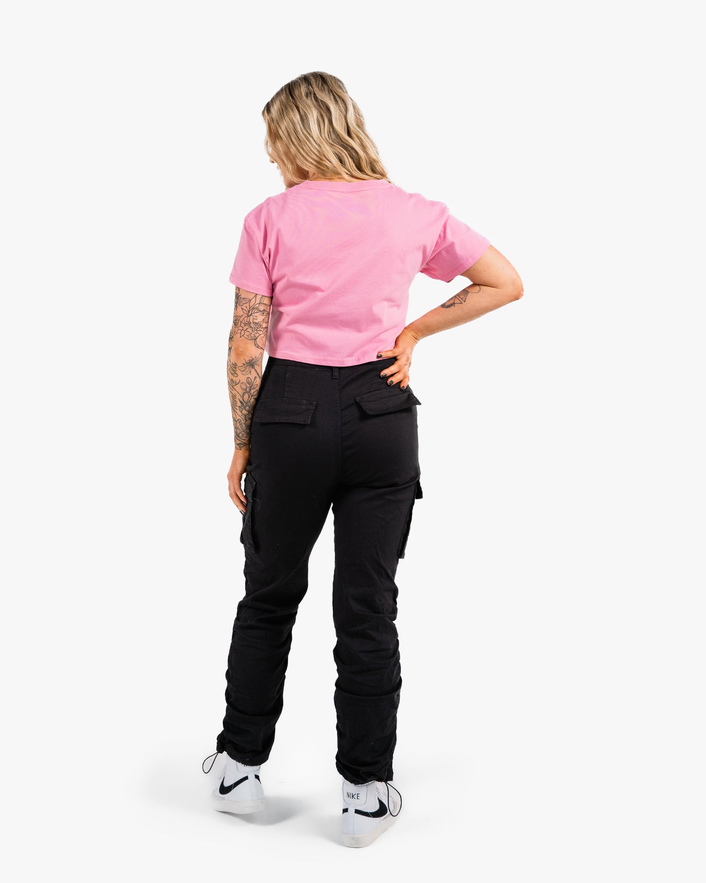 Icon Crop - Bubblegum w/ White