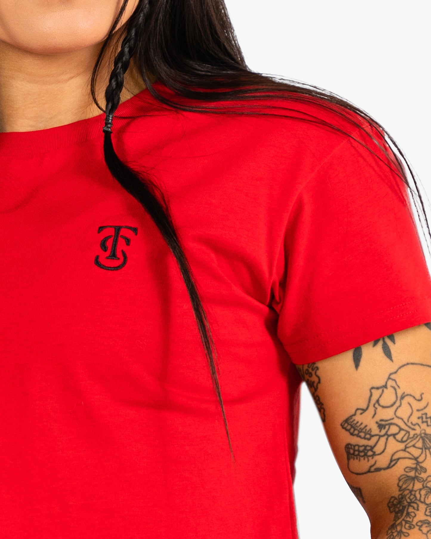 Icon Crop - Red w/ Black