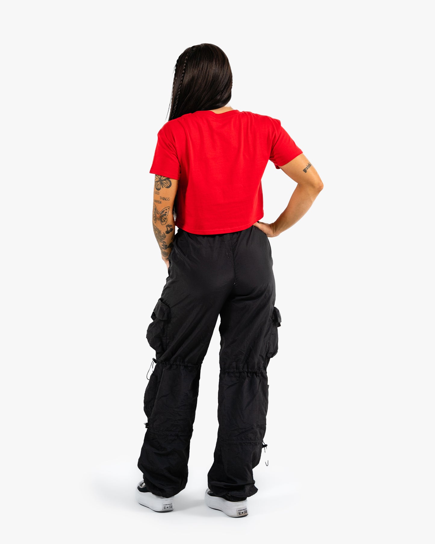 Icon Crop - Red w/ Black