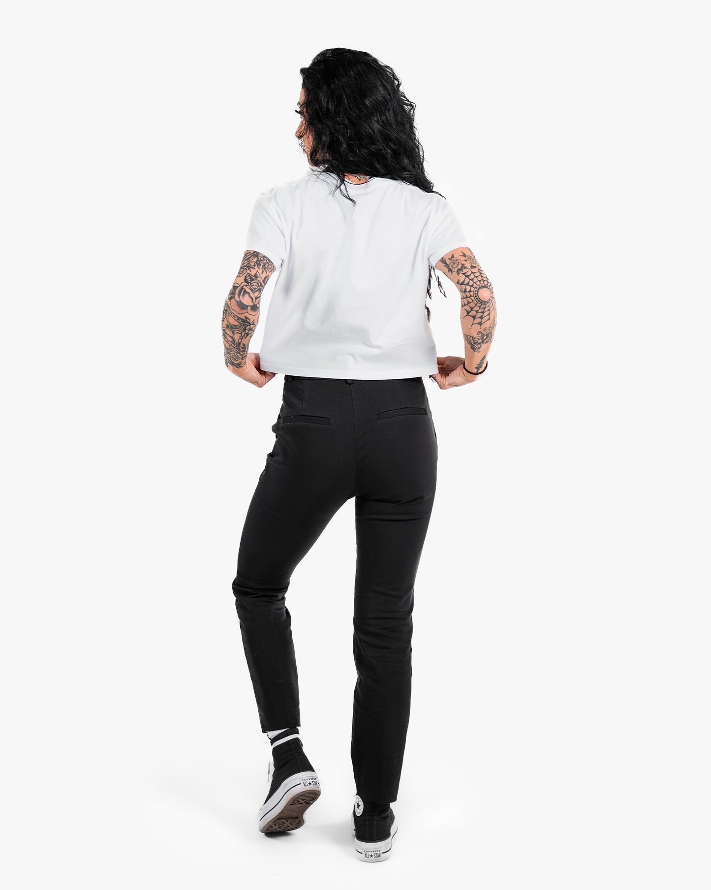 Icon Crop - White w/ Black