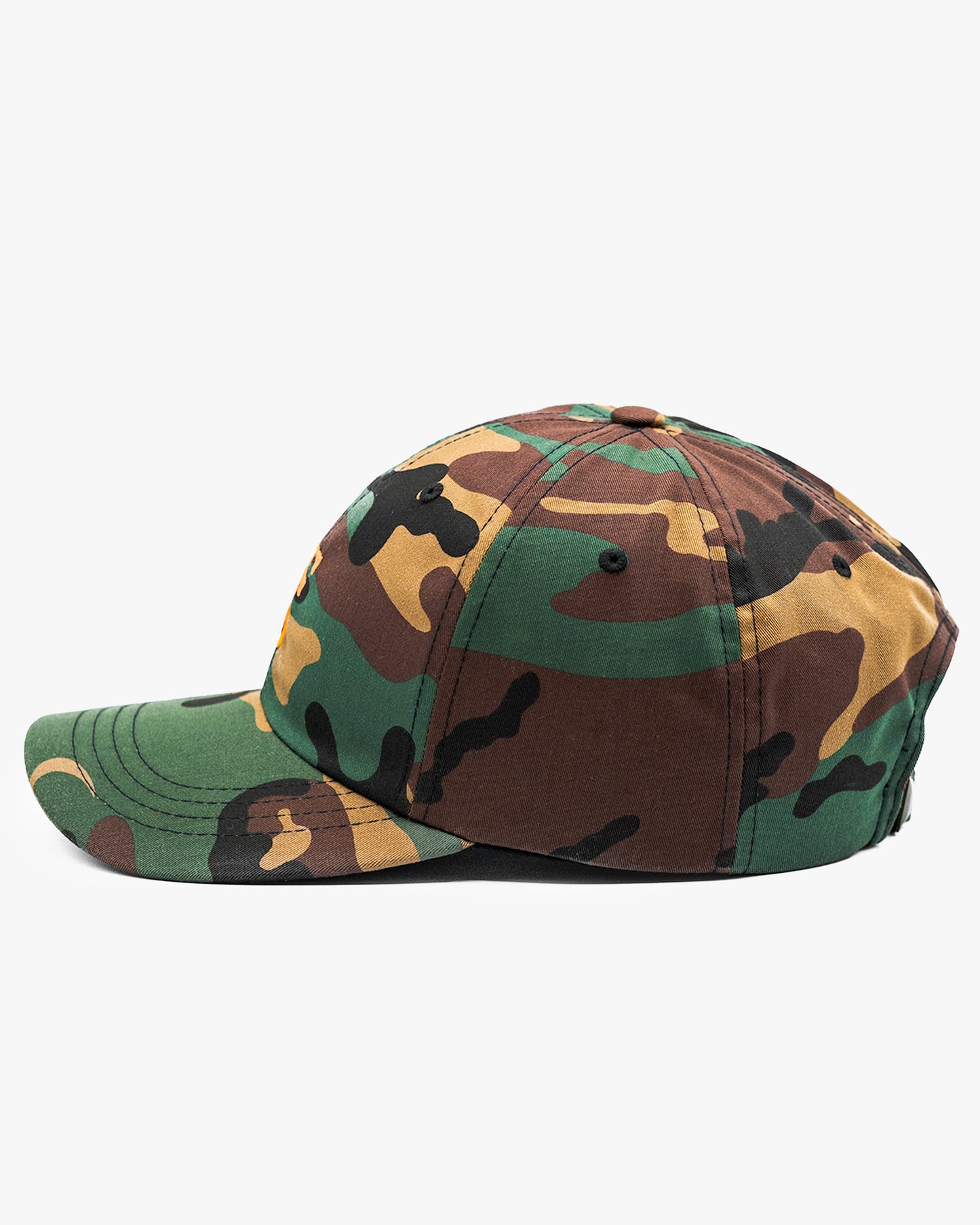 Icon Dad Hat - Camo w/ Orange