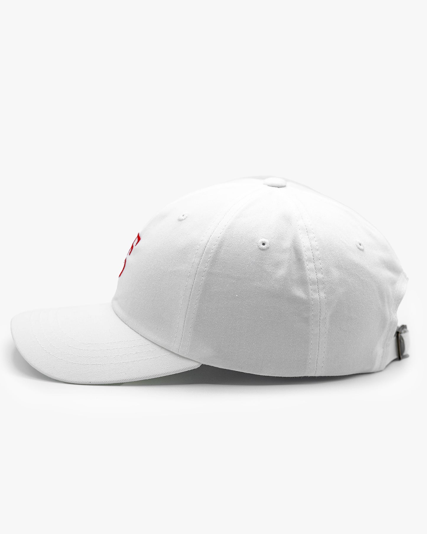 Icon Dad Hat - White w/ Red